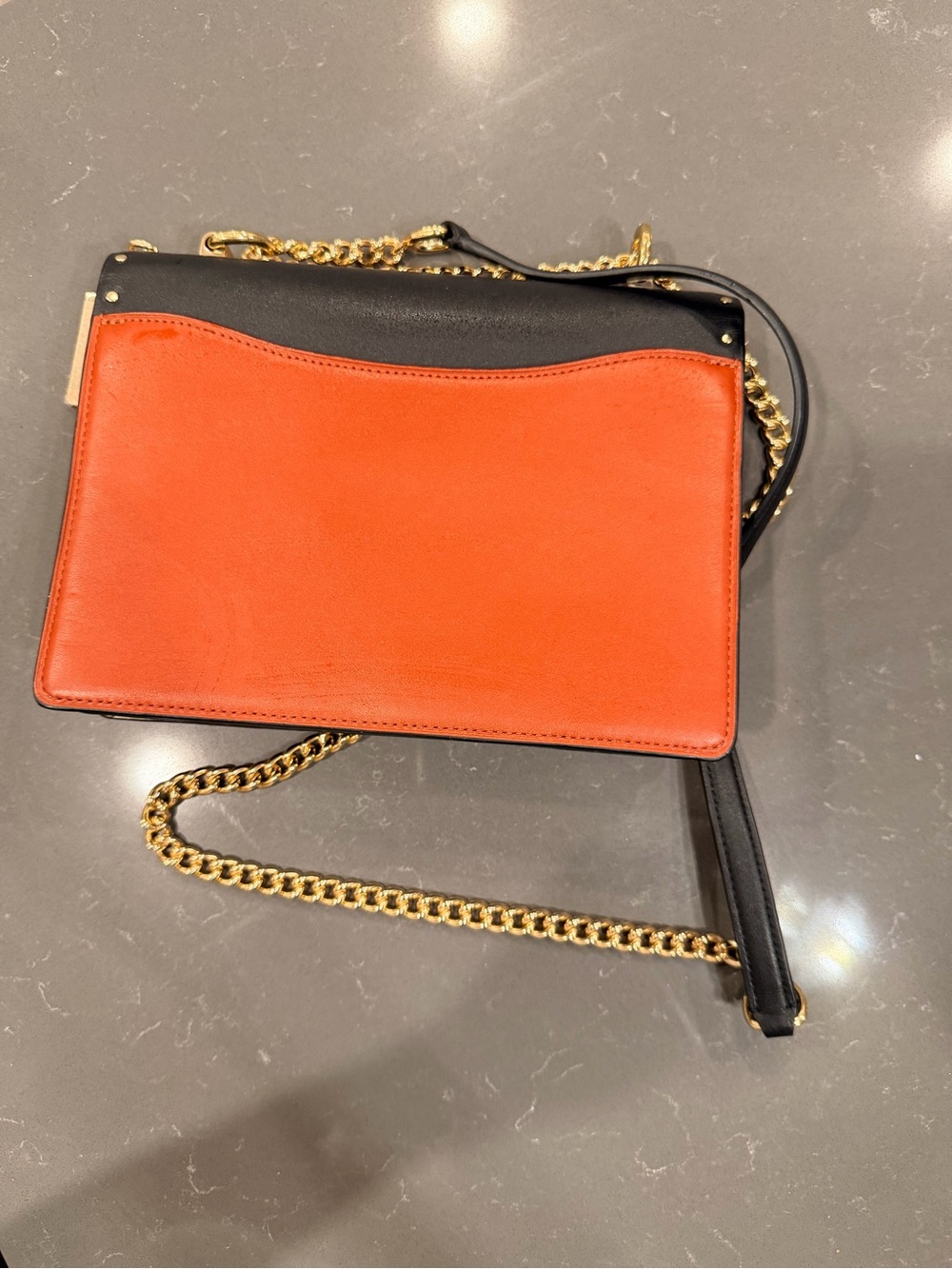 Coach Multi-Panel Crossbody with Gold Chain Trim - Picture 3 of 14